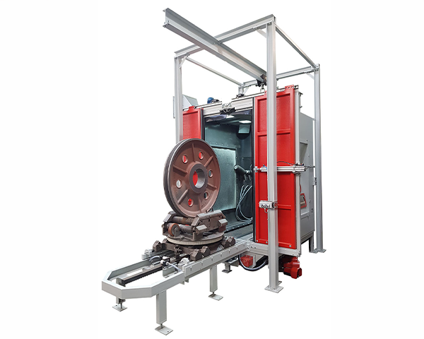 fritz_maschinen_druckstrahlkabinen_strahlanlage_fuer_radsaetze_Laufraeder_600x480 Druckstrahlanlage für Radsätze und Laufräder bis 1,5 Tonnen Werkstückgewicht